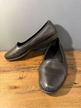 Dexter Black Women's Slip-On Leather Flats